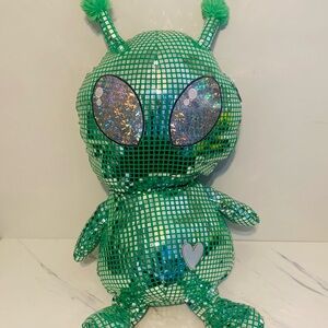 Green Disco Alien Jumbo Stuffed Plush